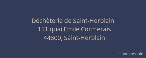 Déchèterie de Saint-Herblain