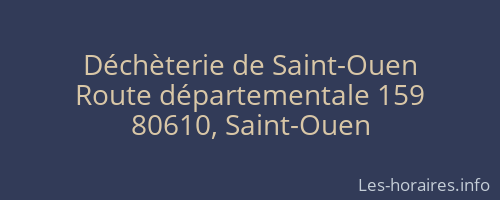 Déchèterie de Saint-Ouen
