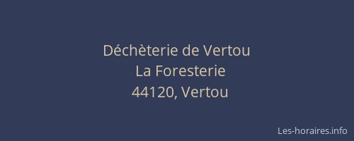 Déchèterie de Vertou