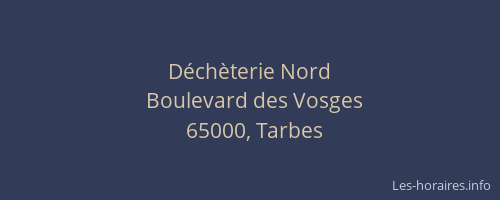 Déchèterie Nord