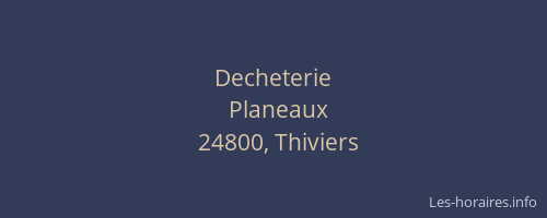 Decheterie