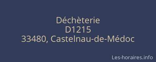 Déchèterie