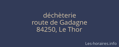 déchèterie