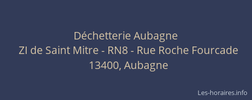 Déchetterie Aubagne