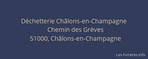 Déchetterie Châlons-en-Champagne