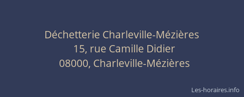 Déchetterie Charleville-Mézières