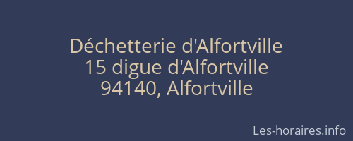 Déchetterie d'Alfortville