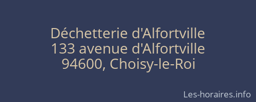 Déchetterie d'Alfortville