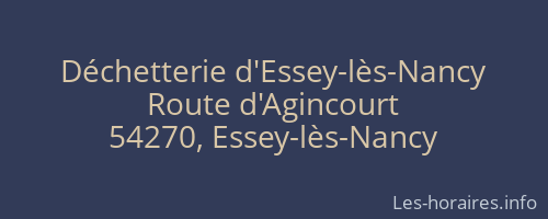 Déchetterie d'Essey-lès-Nancy