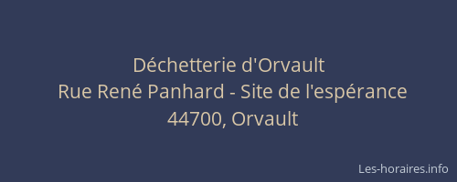 Déchetterie d'Orvault
