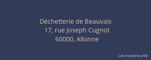 Déchetterie de Beauvais