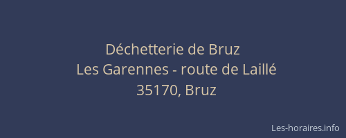 Déchetterie de Bruz
