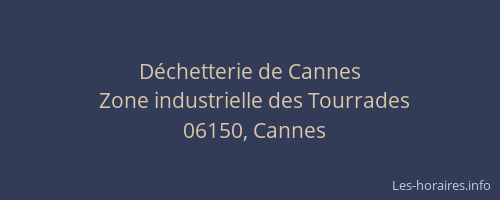 Déchetterie de Cannes