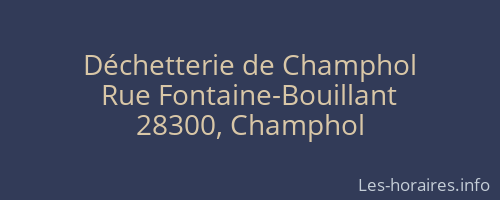Déchetterie de Champhol