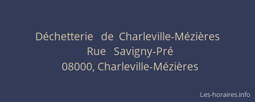 Déchetterie   de  Charleville-Mézières