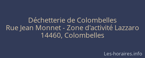 Déchetterie de Colombelles