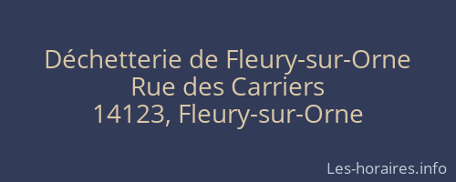 Déchetterie de Fleury-sur-Orne
