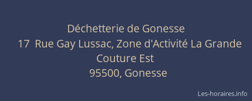 Déchetterie de Gonesse