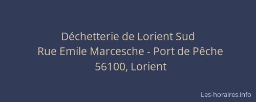 Déchetterie de Lorient Sud