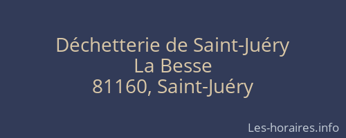 Déchetterie de Saint-Juéry