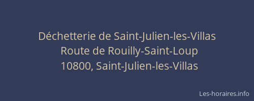 Déchetterie de Saint-Julien-les-Villas