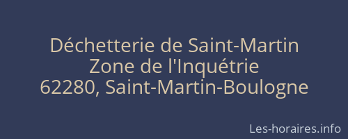 Déchetterie de Saint-Martin
