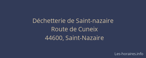 Déchetterie de Saint-nazaire