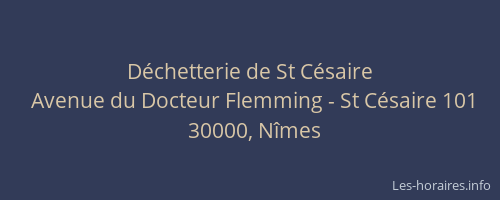 Déchetterie de St Césaire