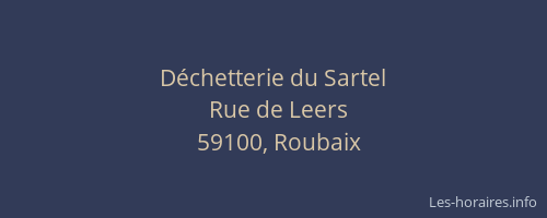 Déchetterie du Sartel