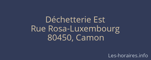 Déchetterie Est