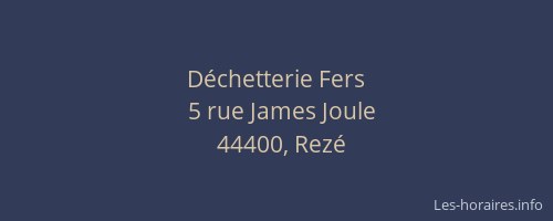 Déchetterie Fers