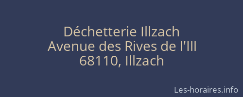 Déchetterie Illzach