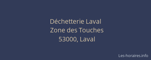 Déchetterie Laval