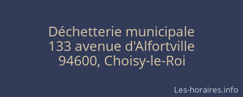 Déchetterie municipale