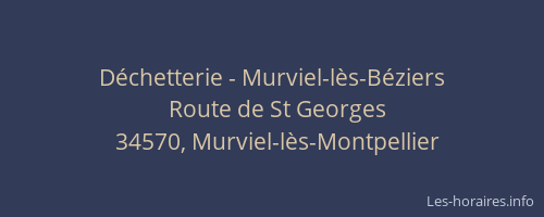Déchetterie - Murviel-lès-Béziers
