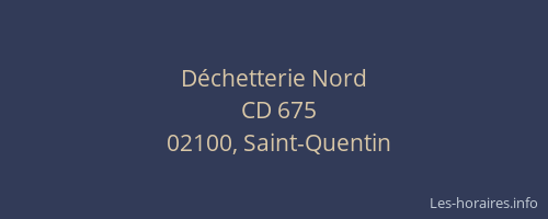 Déchetterie Nord