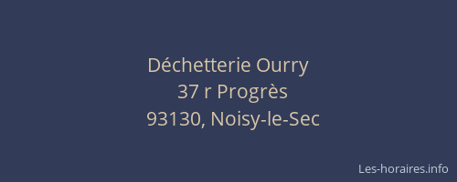 Déchetterie Ourry
