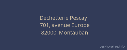 Déchetterie Pescay