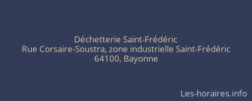 Déchetterie Saint-Frédéric