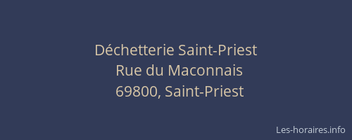 Déchetterie Saint-Priest