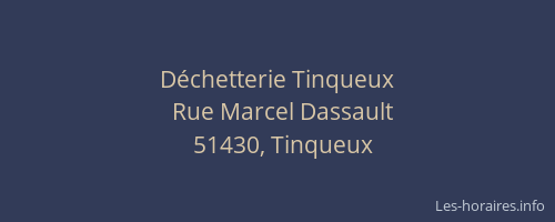 Déchetterie Tinqueux