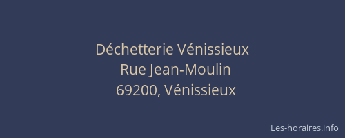 Déchetterie Vénissieux