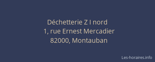 Déchetterie Z I nord