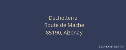 Dechetterie