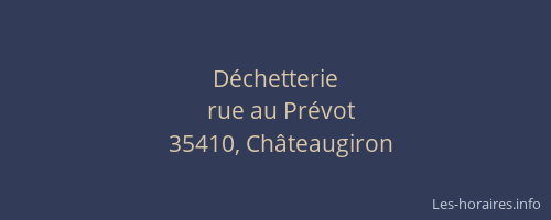Déchetterie