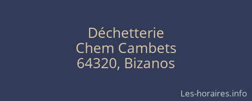 Déchetterie
