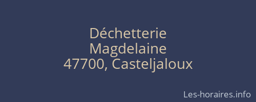 Déchetterie