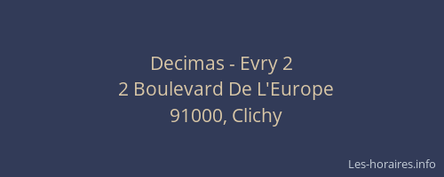 Decimas - Evry 2