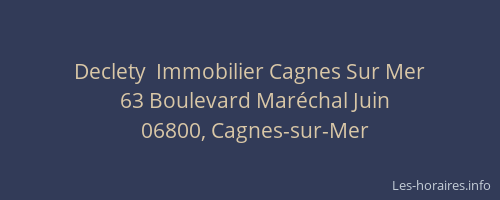 Declety  Immobilier Cagnes Sur Mer