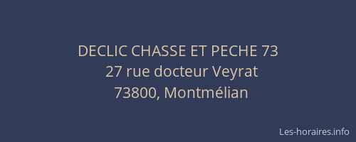 DECLIC CHASSE ET PECHE 73